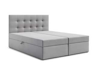 Boxspring met opbergfunctie, 180×200 Cm, licht grijs
